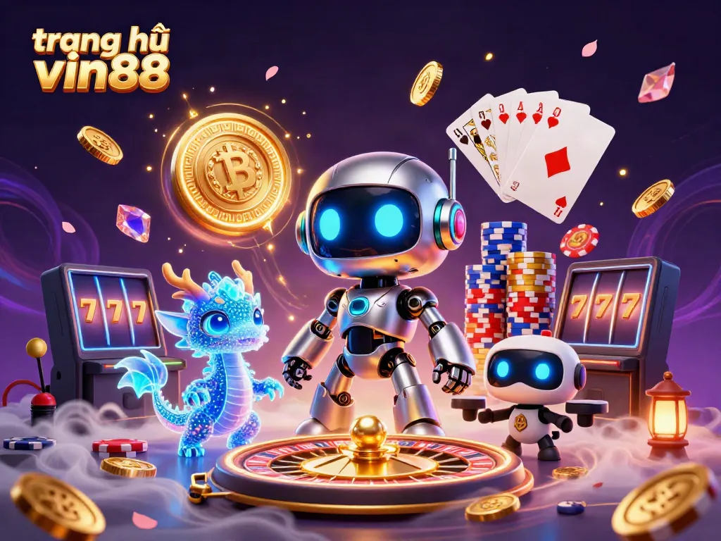 Engage with thrilling features at trang chủ vin88, showcasing dynamic characters and exciting casino elements.