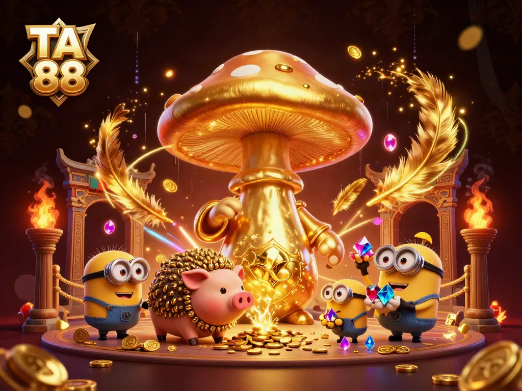 Experience the excitement of TA 88 as the golden wizard channels magic into gold coins and treasures.