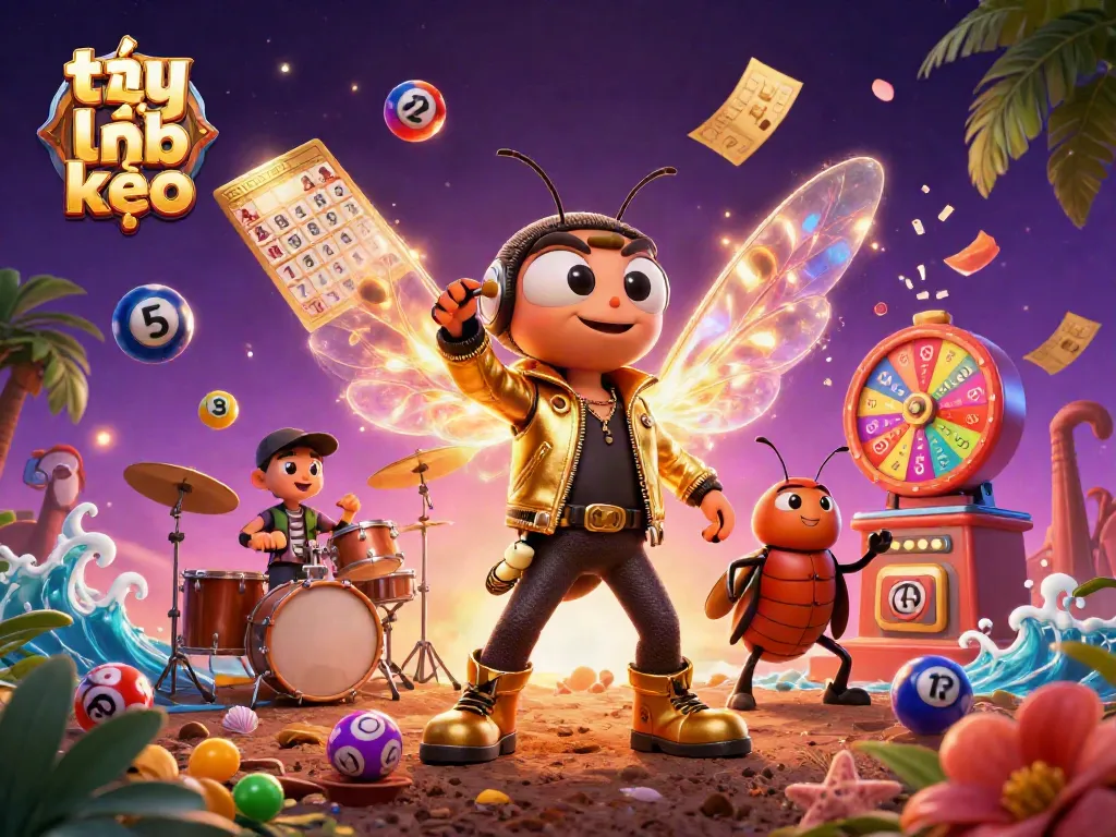 Experience thrilling tỷ lệ kèo action with dynamic cartoon characters celebrating winnings in a vibrant casino scene.