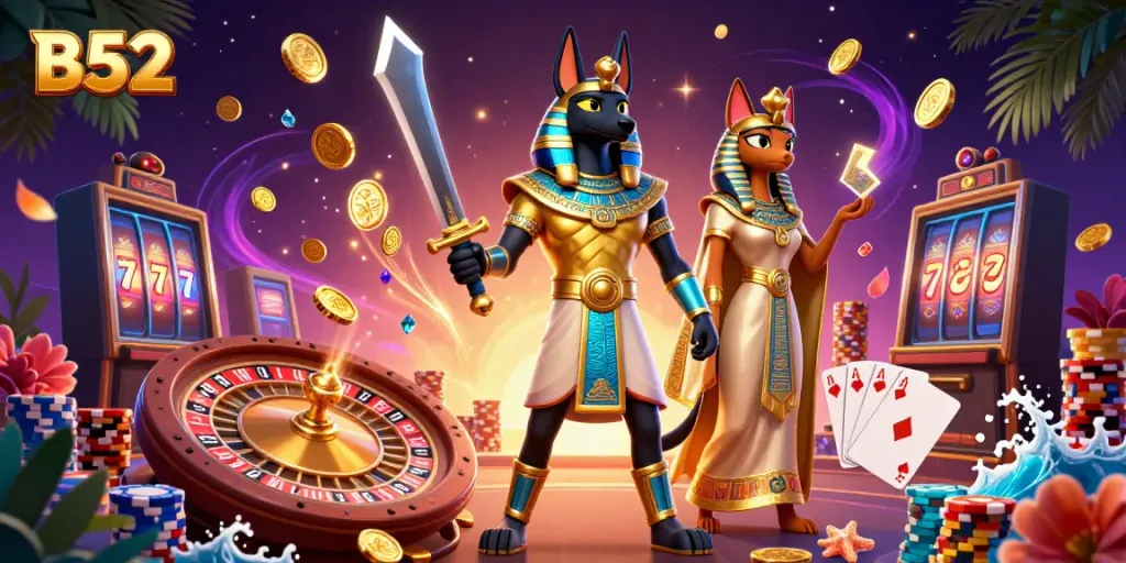 B52 brings excitement to the casino with vibrant characters and dynamic gaming elements.