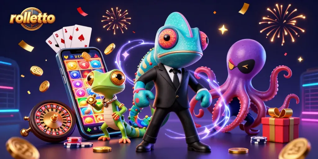 Experience fun gameplay at rolletto with colorful slots and engaging characters