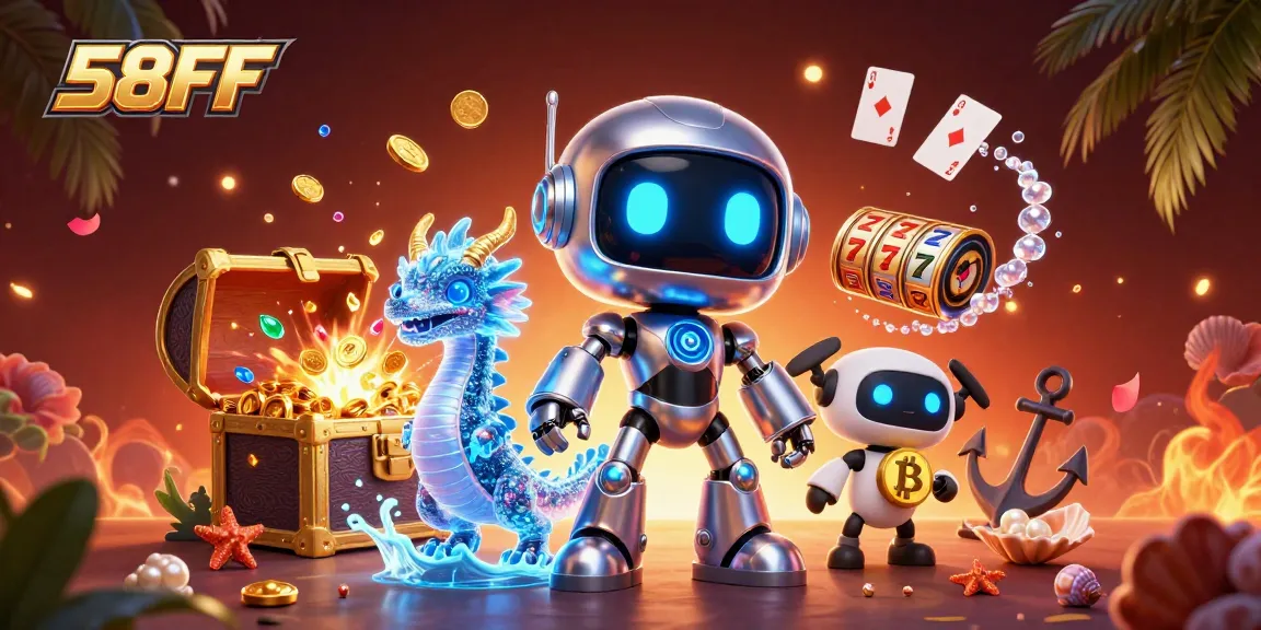Engage in thrilling gameplay at 58FF with vibrant casino elements and exciting animations.