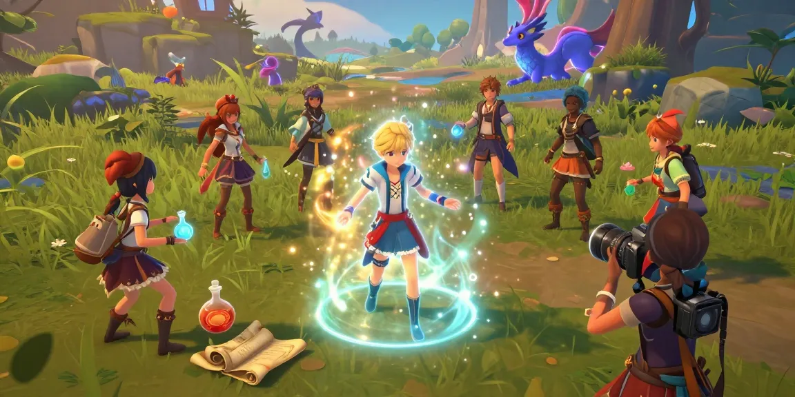 A captivating scene from a sissy hentai game showcasing a male character's magical transformation into a stylish female avatar surrounded by enchanting elements.