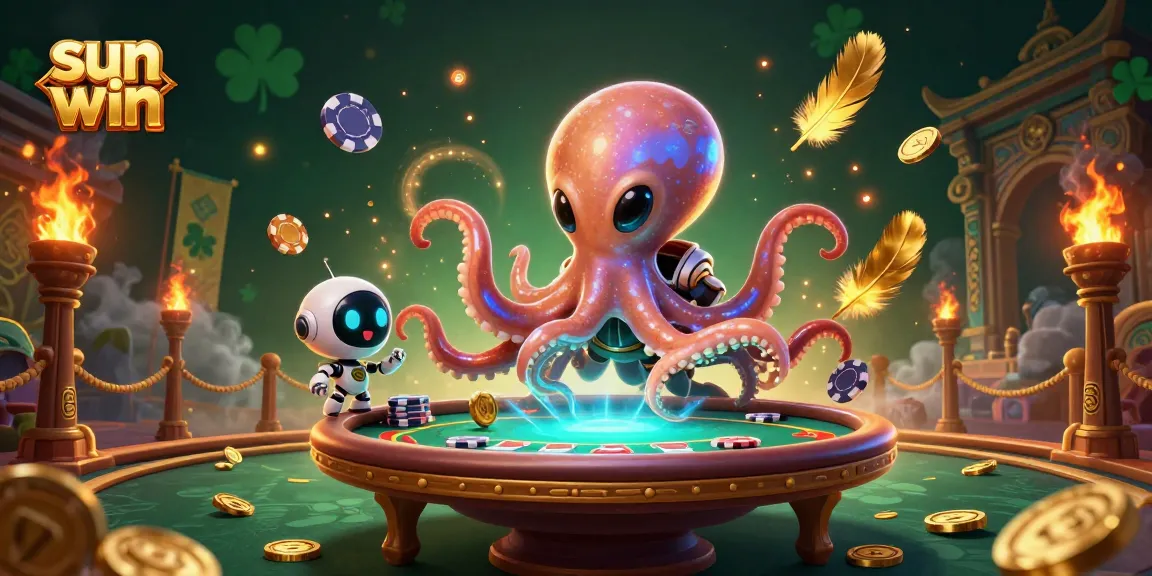 Win big with sun win at a vibrant online casino scene featuring dynamic alien characters and exciting game elements.