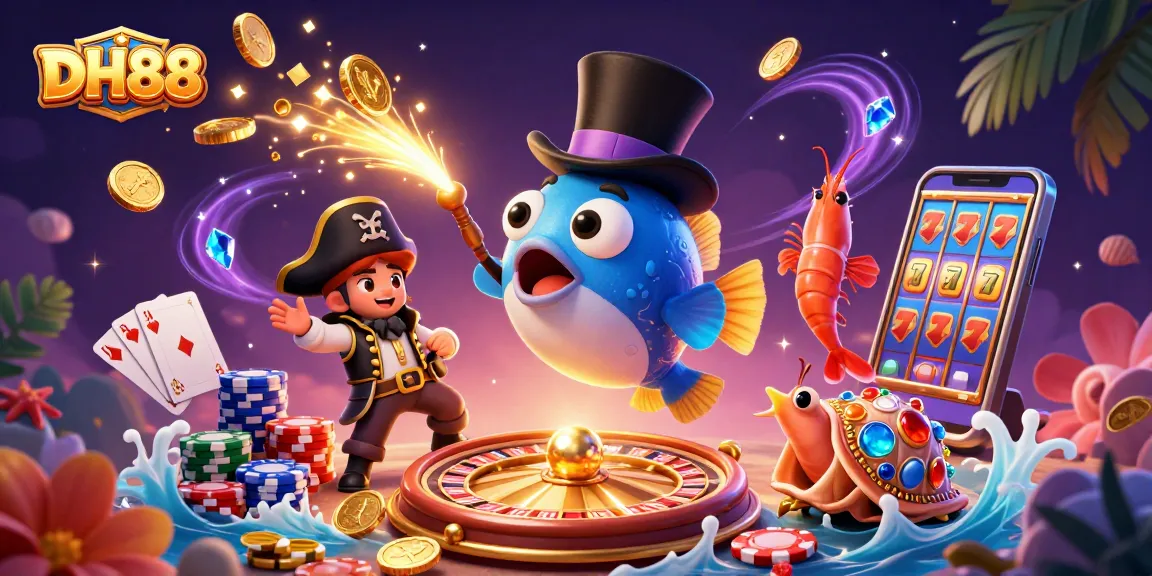 Join the fun at DH88 with vibrant casino games and treasure-filled adventures underwater.