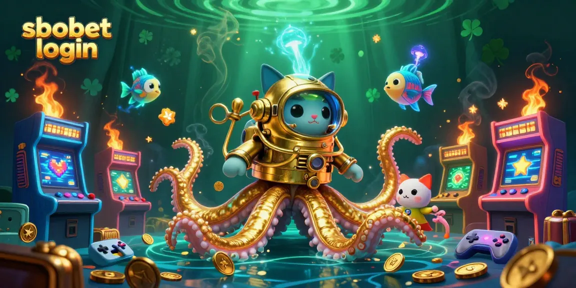 Engage with sbobet login and experience thrilling gameplay amidst a colorful casino scene.