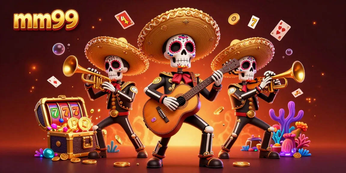 Experience thrilling gameplay at mm99 with a vibrant mariachi band and casino elements.